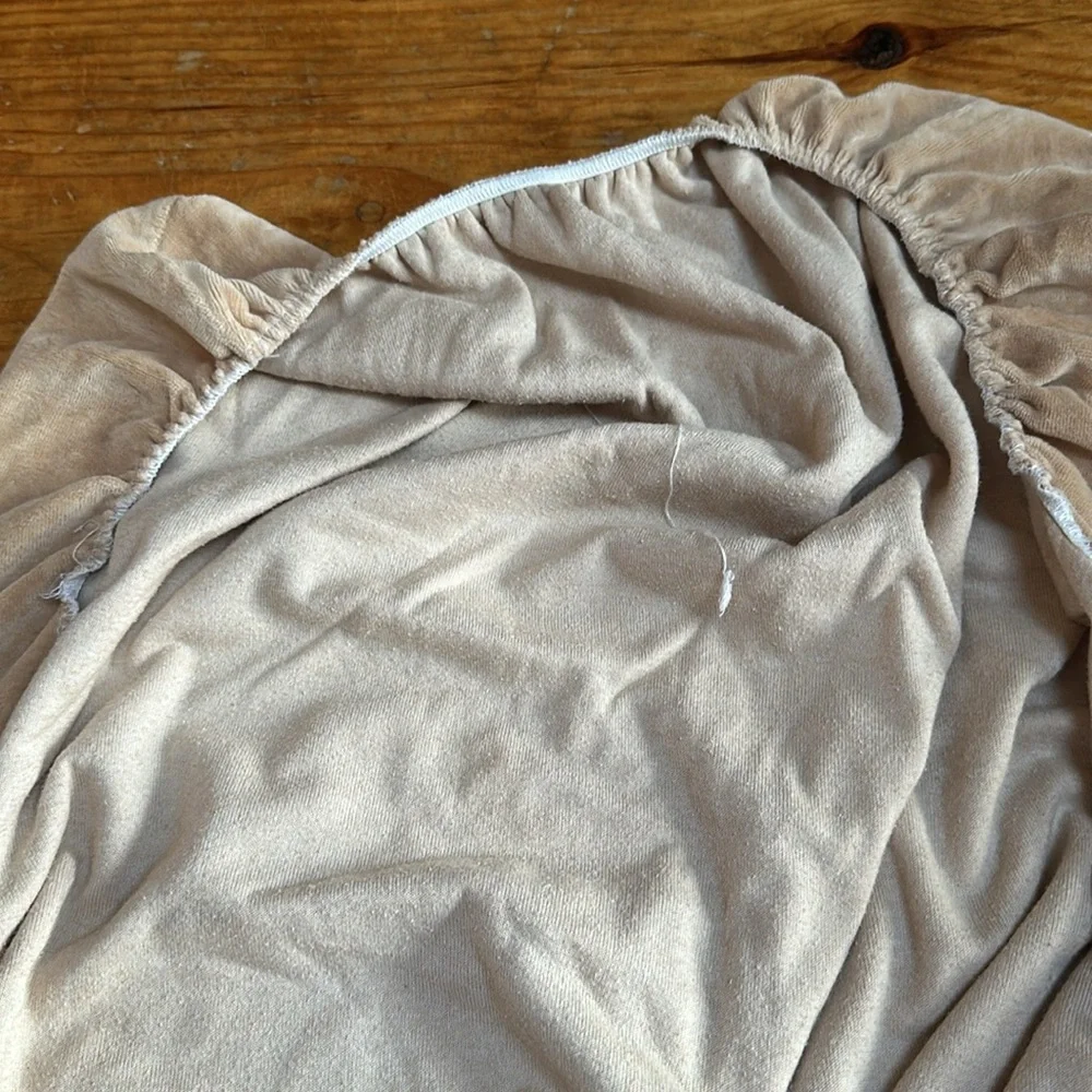Set of two Organic cotton velour fitted crib or changing table sheets - Picture 6 of 9